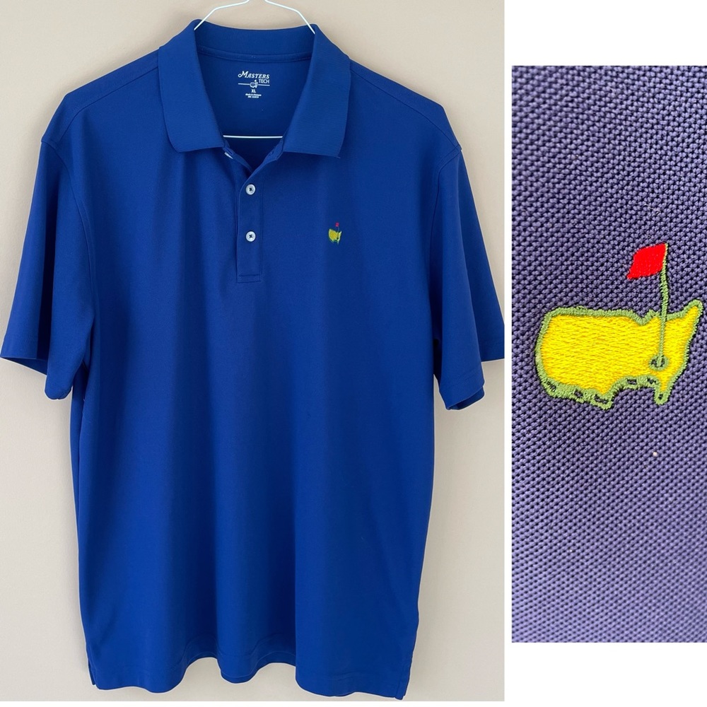 MASTERS TECH Masters Logo Tech Golf Polo